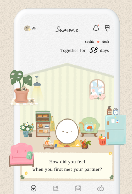 sumone homescreen example