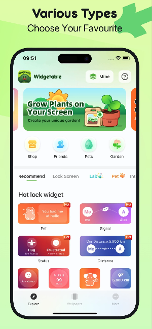 widgetable homescreen example